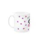 犬と猫の親バカ日記【公式グッズ】のマグカップ　犬と猫の親バカ日記 Mug :left side of the handle