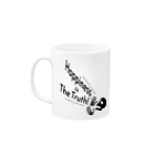『Nothing Is Real』-- IN SUZURIのHappiness Is The Truth!（黒） Mug :left side of the handle