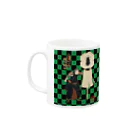 Rigelの江戸の花子供遊び 五番組し組 Mug :left side of the handle