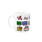 materialize.jpののりものだいずかん Mug :left side of the handle