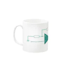 e-シャツの発散中カップ Mug :left side of the handle
