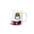 Dot (DotProducts)のイカタコキャッチャー Mug :right side of the handle