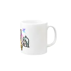 はーちゃん商店のみんなで食べるとおいしいね Mug :right side of the handle