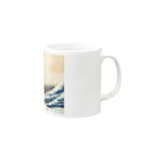 SONOTENI-ARTの003-001　葛飾北斎　『富嶽三十六景　神奈川沖浪裏』　マグカップ Mug :right side of the handle