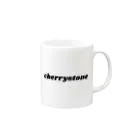 公式　猫目石検定　CHERRYSTONE　　のCHERRYSTONE　チェリーストーン Mug :right side of the handle