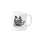 Starlit Brew（創作ショップ）のただシンプルなきつねさん Mug :right side of the handle