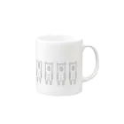 N's  work..のくまおさん　マグカップ Mug :right side of the handle