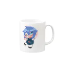 手書きイラスト屋さんのメガネ男子とコーヒータイム Mug :right side of the handle