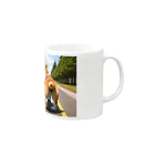 shIbaのおしりは見せて顔は見せてくれないシバ Mug :right side of the handle