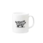 Bebezoの豚 Mug :right side of the handle