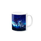 ZENJYAの怪物を操縦する子供 Mug :right side of the handle
