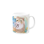 ふるふる工房③の夏空アイス Mug :right side of the handle