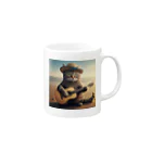 tamatama1038のギターを弾く猫 Mug :right side of the handle