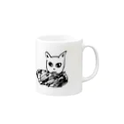 KURONECORDのずんぼねこ Mug :right side of the handle