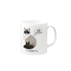MOFF_officialのCat Café MOFF しんのすけ Mug :right side of the handle