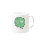 toyokoのひつじメルヒェン（緑） Mug :right side of the handle