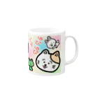 ふわとろ火薬のはぴはぴです ロング Mug :right side of the handle