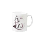 wawacomet*のセナカビジンリス Mug :right side of the handle