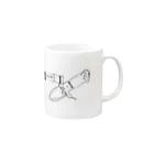 109さんの父の落書きシリーズ Mug :right side of the handle