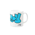 akkeyのショップのakkey マグカップ Mug :right side of the handle