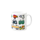 materialize.jpののりものだいずかん Mug :right side of the handle
