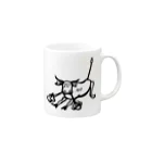 stereovisionの荒ぶる雄牛（Snorting Bull） Mug :right side of the handle