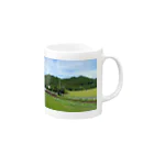 だるまの山の中の秘境駅 Mug :right side of the handle