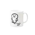 てがきですの屋さんのスキップ２！ 丸さん Mug :right side of the handle