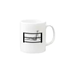 水飼 瓶魚の1漢字[日]★001 半身浴_黒字 Mug :right side of the handle
