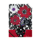 大沢愛 |Mana Osawa アートグッズのアネモネ マーブルブラック Notebook