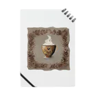 leisurely_lifeのA richly decorated coffee-inspired T-shirt design Notebook