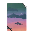 神秘的な世界の夜空と雲 Notebook