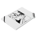 山形屋米店の肘をついてくつろぐ猫 Notebook :placed flat