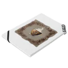 leisurely_lifeのA richly decorated coffee-inspired T-shirt design Notebook :placed flat