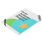 発達でこぼこショップのASD「Authentic Sensitive Designer」 - あなたの独自の感性を尊重するアイテム Notebook :placed flat