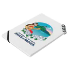 ‘ĀVA’E ‘e MOU’A 　　　　(アヴァエモウア)の`ĀVA’E `e MOU’A(アヴァエモウア) ：ロゴ Notebook :placed flat