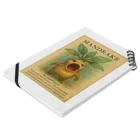 beastyの魔法植物図鑑「マンドレイク」イラスト Notebook :placed flat