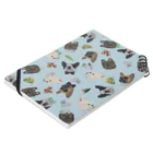 noe_to_meg (ノエとめぐ)の2022春フレブル服non.booコラボノート【パステルブルー】 Notebook :placed flat