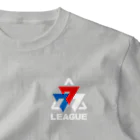 サミー商店CUSTOMの777リーグ 公式ホワイトロゴ ワンポイントTシャツ(G73-13) One Point T-Shirt