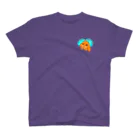 LalaHangeulのロップイヤーラビット(롭이어토끼)　韓国語バージョン One Point T-Shirt
