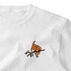 ハッピー・ラブラドールズの枝を運ぶフォックスレッドラブラドール One Point T-Shirt