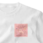CUTE BUT EXISTENTIALLY EXHAUSTEDのCUTE BUT EXISTENTIALLY EXHAUSTED – ゆるねこ宇宙Tシャツ One Point T-Shirt