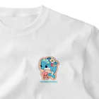ワッペンアニマルワールドのイルカちゃんスカイミント（ワッペンアニマル） One Point T-Shirt