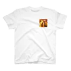 🍩tarojiro(たろじろ) shop🍩の捕らわれの土ロボット模様 One Point T-Shirt