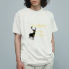 mayukkoro29の鹿の影絵　”一番生きていると感じる場所へ行こう” Organic Cotton T-Shirt