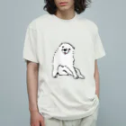 ふくふく商店の長沢芦雪の「あの犬」 Organic Cotton T-Shirt