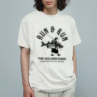 The golden pass.の釣り柴犬 Organic Cotton T-Shirt