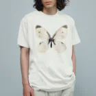桃山鈴子 ムシティーショップのモンシロチョウ Organic Cotton T-Shirt