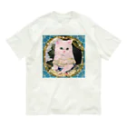 NORIMA'S SHOP のドレスを着た白い子猫のアンティーク風肖像画 Organic Cotton T-Shirt