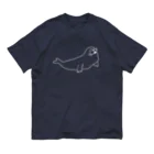 neconos Goodsのあざらしのひと（白） Organic Cotton T-Shirt